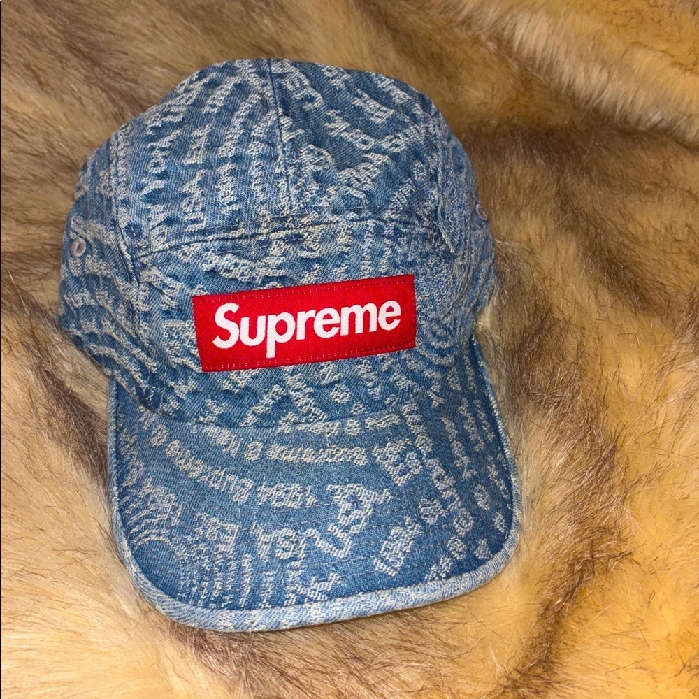 Supreme cotton Cap Navy RARE Hat 5 Panel